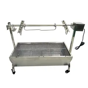Outdoor Heavy Duty Stainless Steel Spit Roaster Rotisserie Charcoal BBQ Grillと60キロMotor