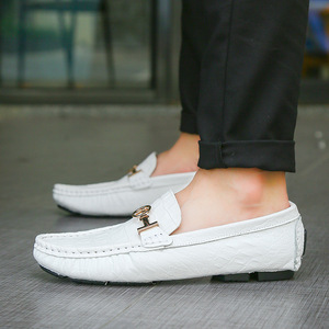 Varios estilos de zapatos casuales cómodos de bajo costo para hombres, mocasines, zapatos suaves de cuero genuino para caminar - Product Image 4