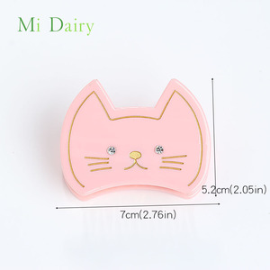 7cm lindo gatito hilo dorado gato pelo garra cangrejo abrazadera mandíbula Clip acetato acrílico vendedor accesorios para el cabello para mujeres niñas - Product Image 2