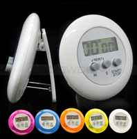 Jam Tangan Dapur dengan Stopwatch, Digital Magnetik LCD Penghitung Waktu Alarm Balap