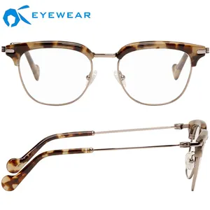 Duitse Merk Mode Brillen Producten Semi-Randloze Vrouwen Elegant Brillen Frames