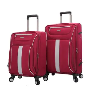 New Design OMASKA Hit Matching Color Nylon Material 20 24 28inch 3 pcs Set Travel Bag Suitcase Trolley For Luggage