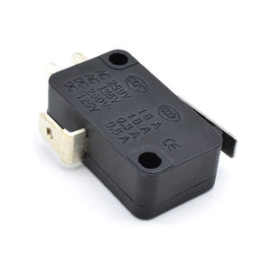 <span class=keywords><strong>Micro</strong></span>-interrupteur tout noir 2 broches <span class=keywords><strong>T125</strong></span> DIP 16A 250V SH10-3 de détection avec poignée - Product Image 4