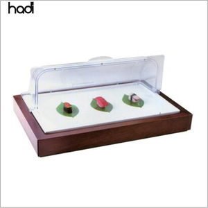 HADI guangZhou fábrica al por mayor buffet equipo de exhibición de alta calidad grande redondo de madera para servir pan - Product Image 6