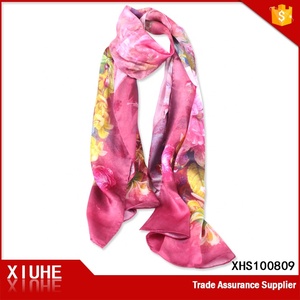 Bufanda de seda satinada para mujer, pañuelos de seda con estampado Digital personalizado, diseño propio, venta al por mayor, China, 100 - Product Image 4