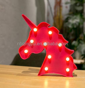 Unicorno ha portato la luce notturna belle notti di umore per le decorazioni della stanza dei bambini - Product Image 5