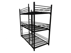 Lits superposés en <span class=keywords><strong>métal</strong></span> robuste pour <span class=keywords><strong>3</strong></span> personnes, <span class=keywords><strong>3</strong></span> couches, moderne, bon marché, livraison gratuite - Product Image 5