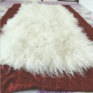 Real Fur Plate Mongolian Sheep And Goat Skin With Cheap Prices