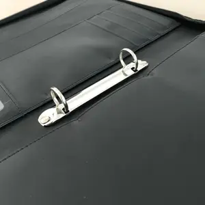 Estuche A4 para archivos de negocios portátil Popular, bolsa de documentos expansible ignífuga con cremallera para oficina, escuela, viaje, seguridad, cuero - Product Image 4
