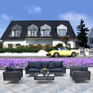 patio <span class=keywords><strong>en</strong></span> osier canapé causeuse meubles extérieur jardin rotin aluminium sectionnel conversation canapés ensemble <span class=keywords><strong>en</strong></span> vente - Product Image 2