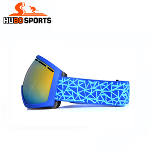 HUBO 163A Custom Anti-Fog Ski and Snowboard Goggles Adult <strong>Size</strong> Double Lens PC <strong>Frame</strong> Ski <strong>Glasses</strong>
