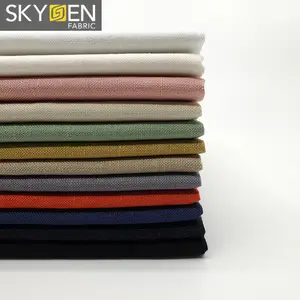 Skygen camisa de tecido de material de costura, com 55% linho e 45% viscose boa qualidade