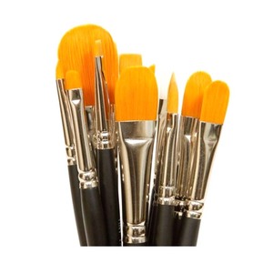 Venta al por mayor, OEM/ODM Taklon, brocha de maquillaje con logotipo personalizado, brocha para cejas/cara/ojos - Product Image 1