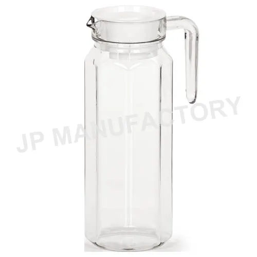 1000ml Durable unbreakable plastic water jug plastic pitcher with lid