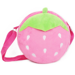 Nuovo stile piccolo carino <span class=keywords><strong>fragola</strong></span> a forma di uva peluche personalizzato portamonete borse a tracolla per bambini - Product Image 3