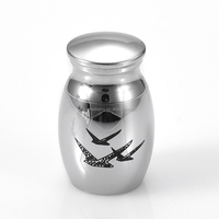 Urna Ecológica Clásica de Acero Inoxidable para Cenizas de Mascotas Pequeñas, Resistente al Agua, Marca Seagull