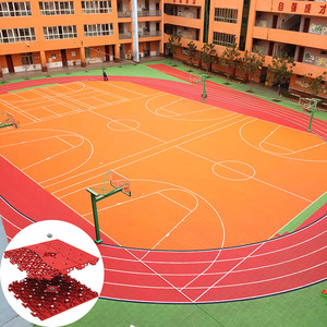 L'école terrain multisports synthétique préfabriquée rouge Matériel <span class=keywords><strong>de</strong></span> piste <span class=keywords><strong>de</strong></span> course - Product Image 3