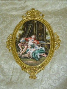 홈 브라스 장식 벽걸이 세라믹 그림, 장식용 세라믹 아트 프레스코 - Product Image 2