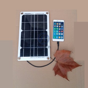 พอร์ตชาร์จ USB พลังงานแสงอาทิตย์ 7w แผงโซลาร์เซลล์ <span class=keywords><strong>5v</strong></span> สำหรับชาร์จโทรศัพท์มือถือ - Product Image 3