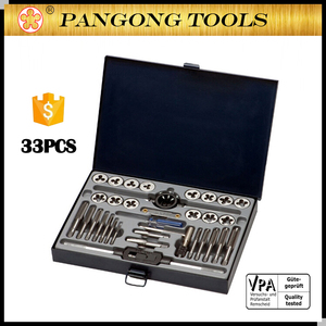 Free sample roscadora herramientas de mano industrial y mecánica tap y die set de <span class=keywords><strong>33</strong></span> unidades - Product Image 1