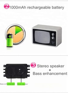 Fait main en bois petit fm <span class=keywords><strong>radio</strong></span> haut-parleur portable avec port usb - Product Image 5