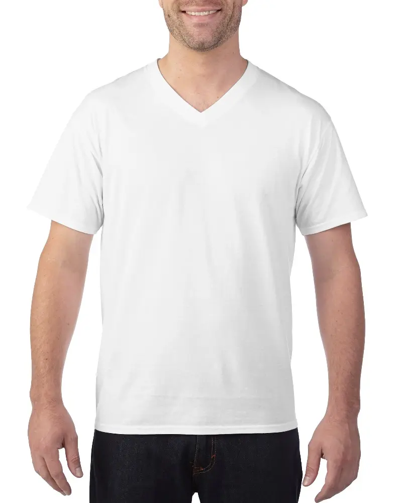Camiseta unissex de gola v, camiseta promocional de algodão para homens e mulheres, 100%