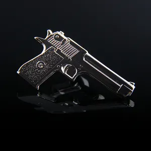 Wholesale latest design custom Cheep 3D antique Gun Shape Tie Clip