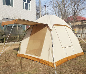 Lều Safari Cao Cấp Lều Vòm Bằng Vải Bạt Chỉ Huy Săn Bắn Lều Cung Phiêu Lưu - Product Image 2