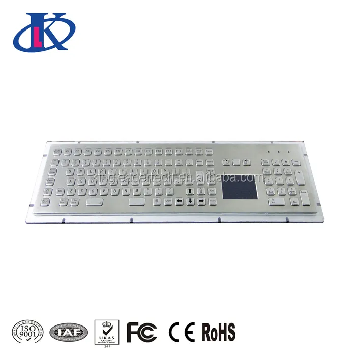 Panel mount metal keyboard with touch pad,function keys and number keypad