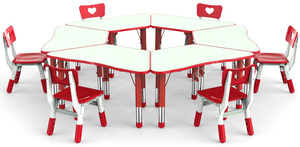 Table et chaises en plastique pour enfants, 20 pièces, mobilier <span class=keywords><strong>de</strong></span> soins <span class=keywords><strong>de</strong></span> jour <span class=keywords><strong>d</strong></span>'<span class=keywords><strong>occasion</strong></span>, en promotion - Product Image 5