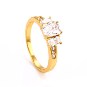 <span class=keywords><strong>Anillo</strong></span> de Dedo de <span class=keywords><strong>Oro</strong></span> de <span class=keywords><strong>24k</strong></span> de Lujo para Novia o Mujer, <span class=keywords><strong>Anillo</strong></span> de Compromiso y Boda Genuino Xuping 15074 - Product Image 1