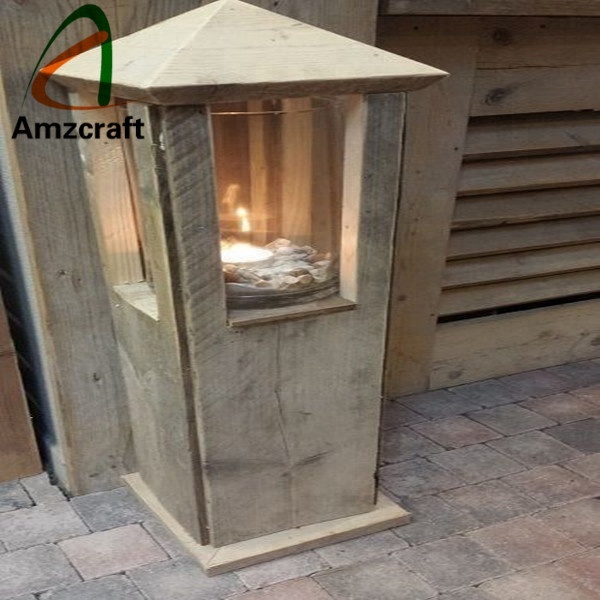 Праздничное украшение, подсвечники из твердого дерева с деревенской отделкой и крышей