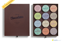 Boîte d'emballage personnalisée pour macaron, 300 pièces, avec diviseur de papier