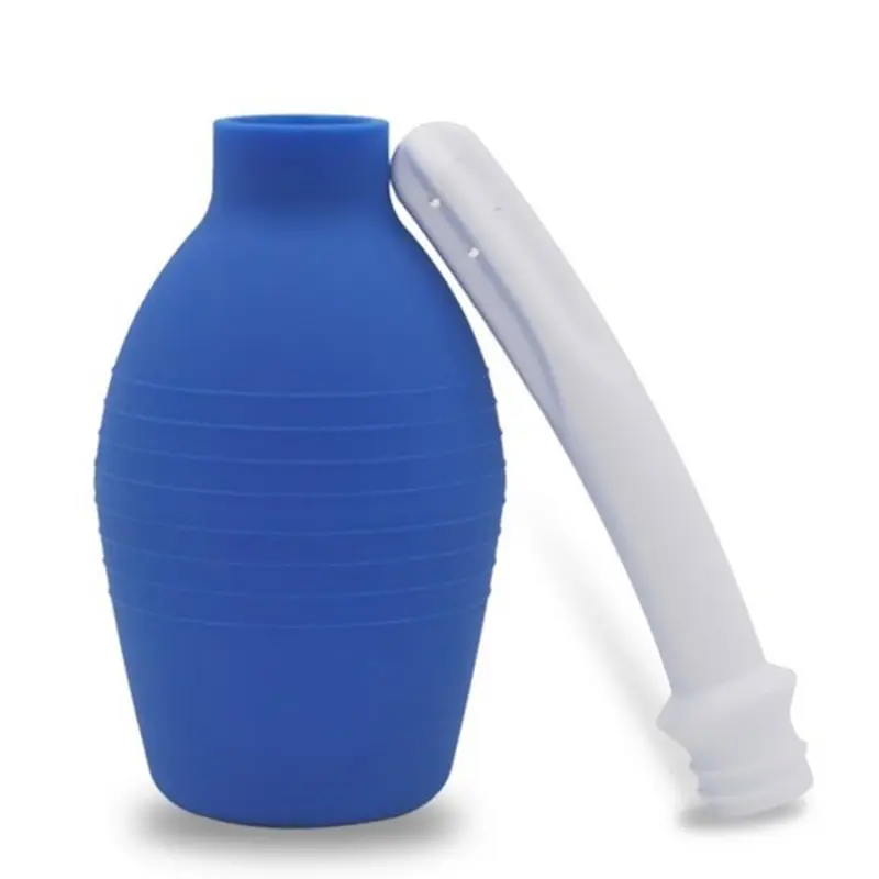 Adults Men Enema Pump Nozzle Anus Cleansing Silicone Vagina Cleaner Anal Cleaning Tools