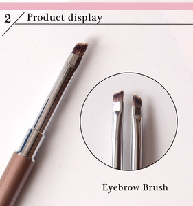 Outil de <span class=keywords><strong>maquillage</strong></span> pour femmes, nouvelle tendance, 10 pièces, poils gothiques, brosse à sourcils avec capuchon en métal - Product Image 6