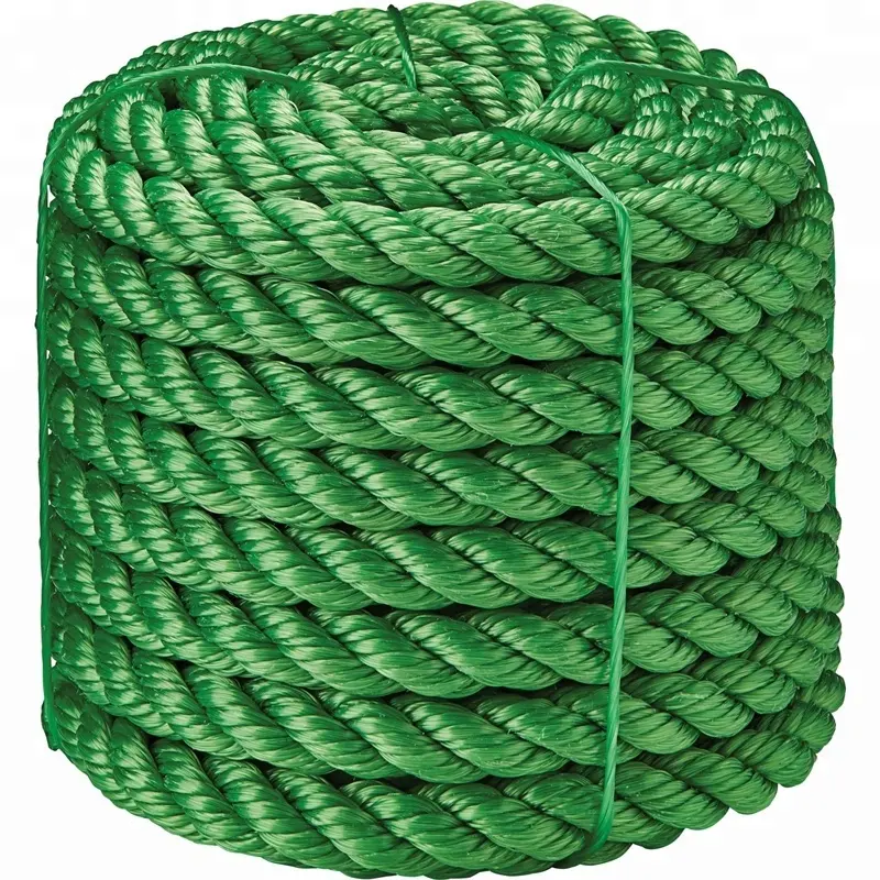 Corde verte à 3 brins, diamètre de 10mm, 1 pièce