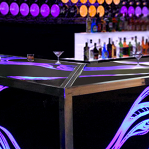 Quầy bar nhà hàng thương mại để bán bàn tiếp tân kích thước tiêu chuẩn cho khách sạn Văn phòng và nhà làm bằng thủy tinh kim loại - Product Image 5