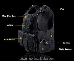 متعدد جيوب الهواء الطلق الرصاص التكتيكية العسكرية القتالية سترة - Product Image 4