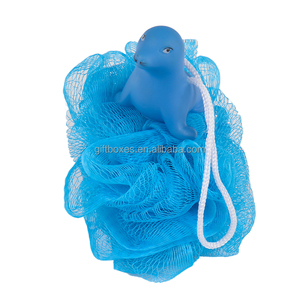 Hot bán Net tắm mềm lưới bé xơ mướp miếng bọt biển với động vật đồ chơi có lợi thế về chất lượng - Product Image 2