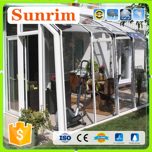 Prefabricada telescópica policarbonato o vidrio sol casa recinto del <span class=keywords><strong>patio</strong></span> terraza acristalada - Product Image 2
