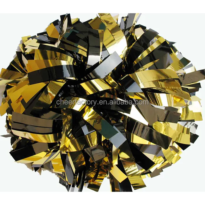 Metallic Holografische Goud Pom Poms Voor Cheerleading