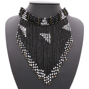 2018 Mode Anggun Afrika Wanita Boho Seedbead Buatan Tangan Panjang Rumbai Kalung - Product Image 4