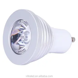 مصباح الإضاءة led الصغير, متوفر بقوة 3 وات ، e27 ، GU10 ، Mr6 ، ألوان متغيرة ، ألوان أحمر وأخضر وأزرق