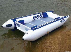 सीई स्टेनलेस स्टील transom शीसे रेशा धनुष inflatable कटमरैन zapcat thundercat - Product Image 6