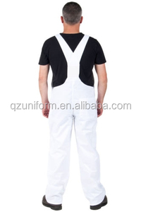 OEM Service Workwear White <strong>Overall</strong> T/C Twill Working Pants <strong>Painters</strong> Bib <strong>Overalls</strong> - Product Image 5