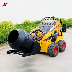 Çin Mini mobil hidrolik motor skid steer çimento beton mikserleri