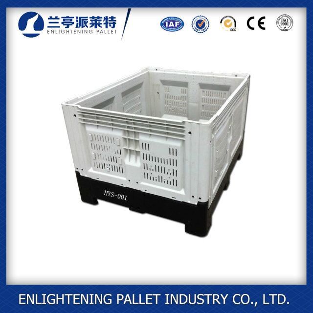 Plegable euro palet de plástico bin para frutas y verduras