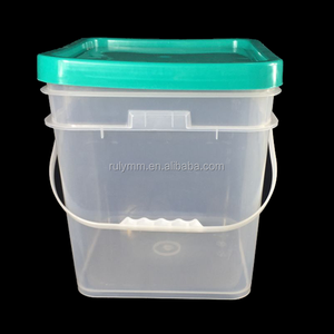 Groothandel Verpakking Plastic Vierkante Emmer 5 Gallon Zwarte Emmer - Product Image 6