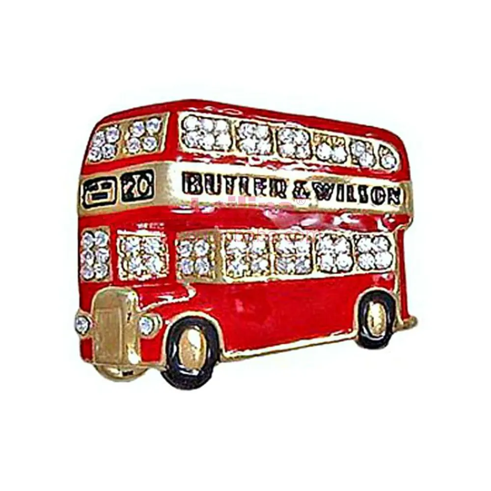 Sombrero de solapa de autobús rojo, insignia de PIN de coche, Reino Unido, Londres GB, regalo, broche de recuerdo