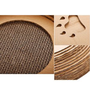 Gatti Giocattolo di Cartone di Graffiare Casa Scratcher Letto Bordo Graffio di Gatto - Product Image 4